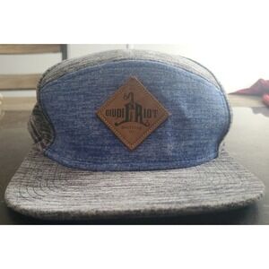 Liquid Riot Bottling Company Snapback Trucker Hat Beer Brewery Hipster Gray